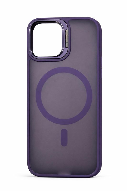 Sky Magnetic Case with Camera Kick Stand for Iphone 16 Pro-Purple