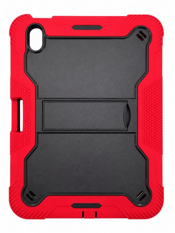 TJZ Kickstabd Case (A  Series) Ipad 10 Gen/A16 -Black/Red
