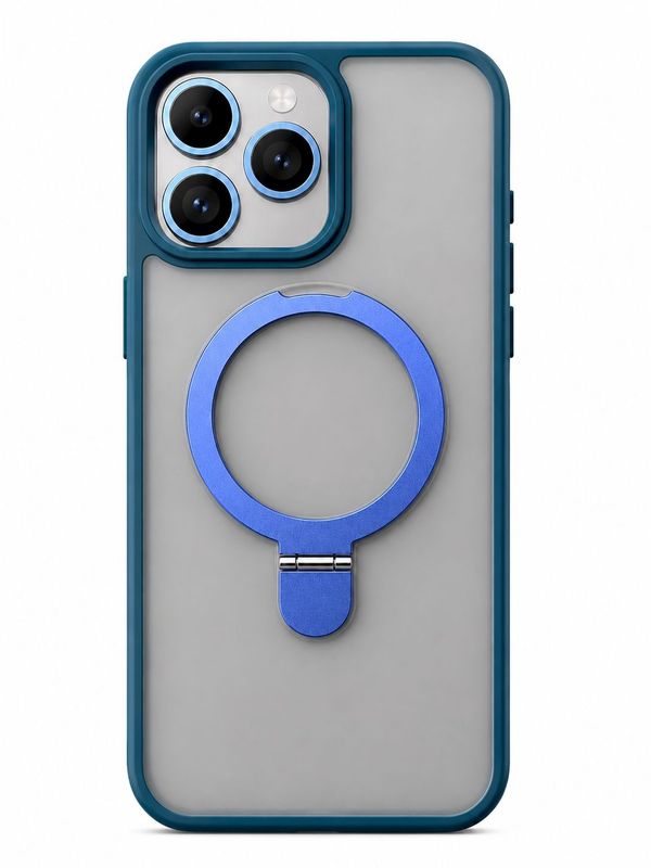 U3 Magnetic Kickstad Case + camera protector for Iphone 14 Pro Max - Blue