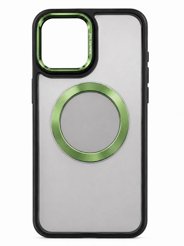 Transparent Black Tea Color Acrylic Phone Case for Iphone 14 Pro Max- Green