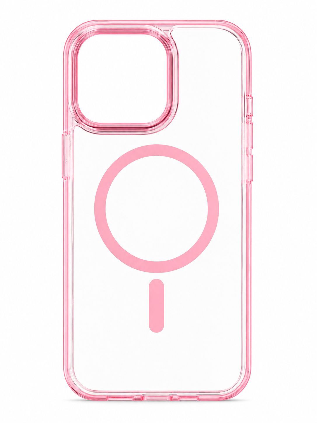 LY Clear Magsafe Case for Iphone 14 Pro Max- Pink Accent