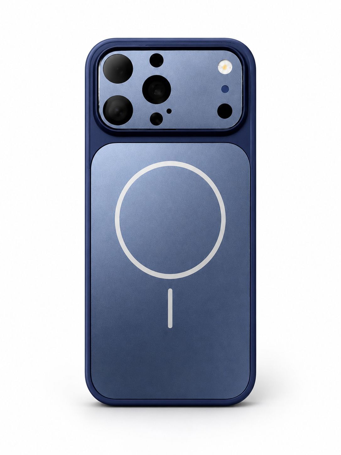 Corning Glass Matte Plated Magnetic Phone for Iphone 14 Pro Max - Blue