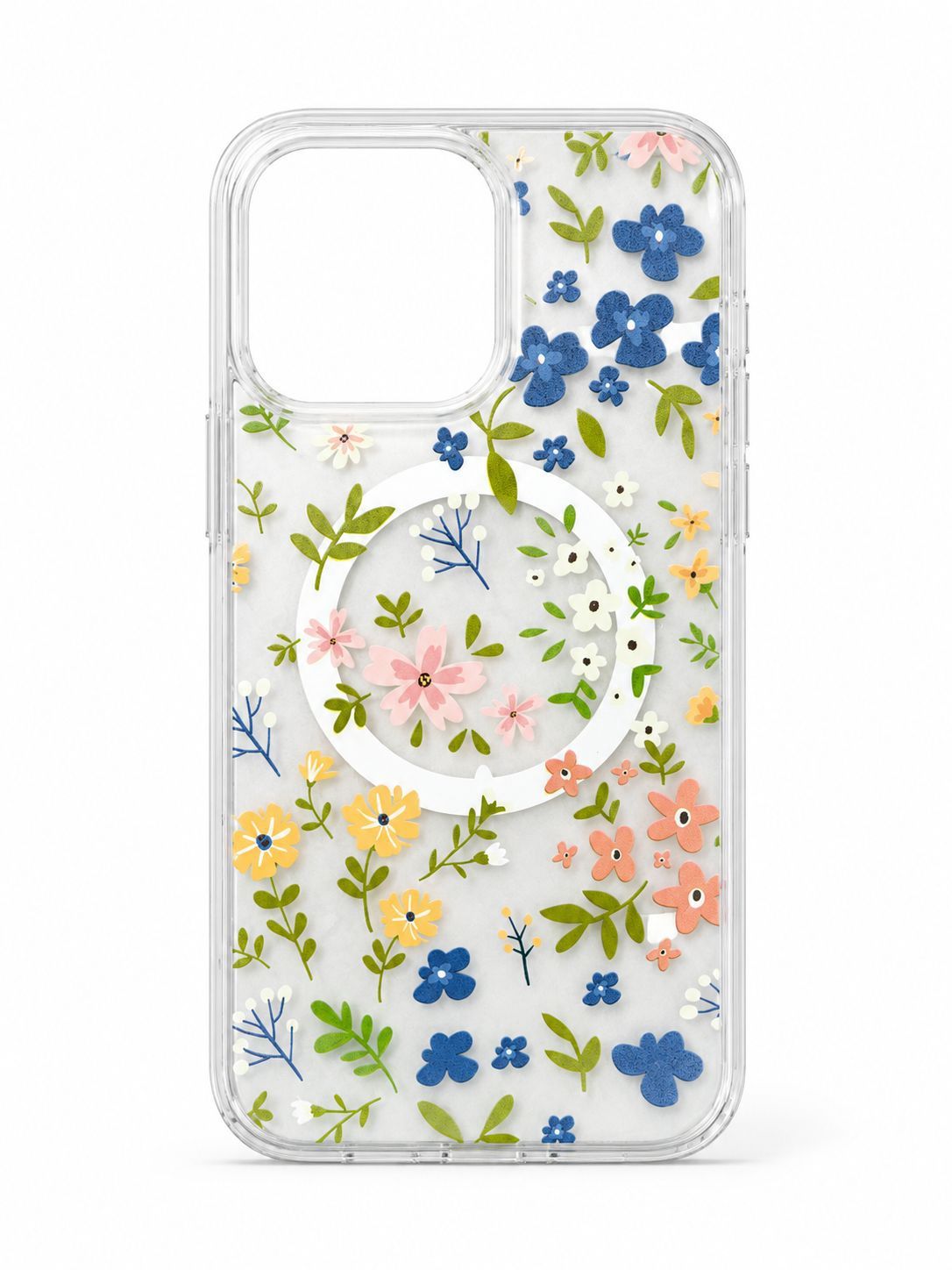 Magnetic Space UV Design Case - MultiColor Floral for Iphone 14 Pro Max