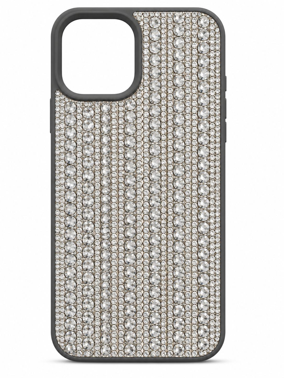 Swaro Star S6 Bling Vertical Case for Iphone 14 Pro Max - Silver