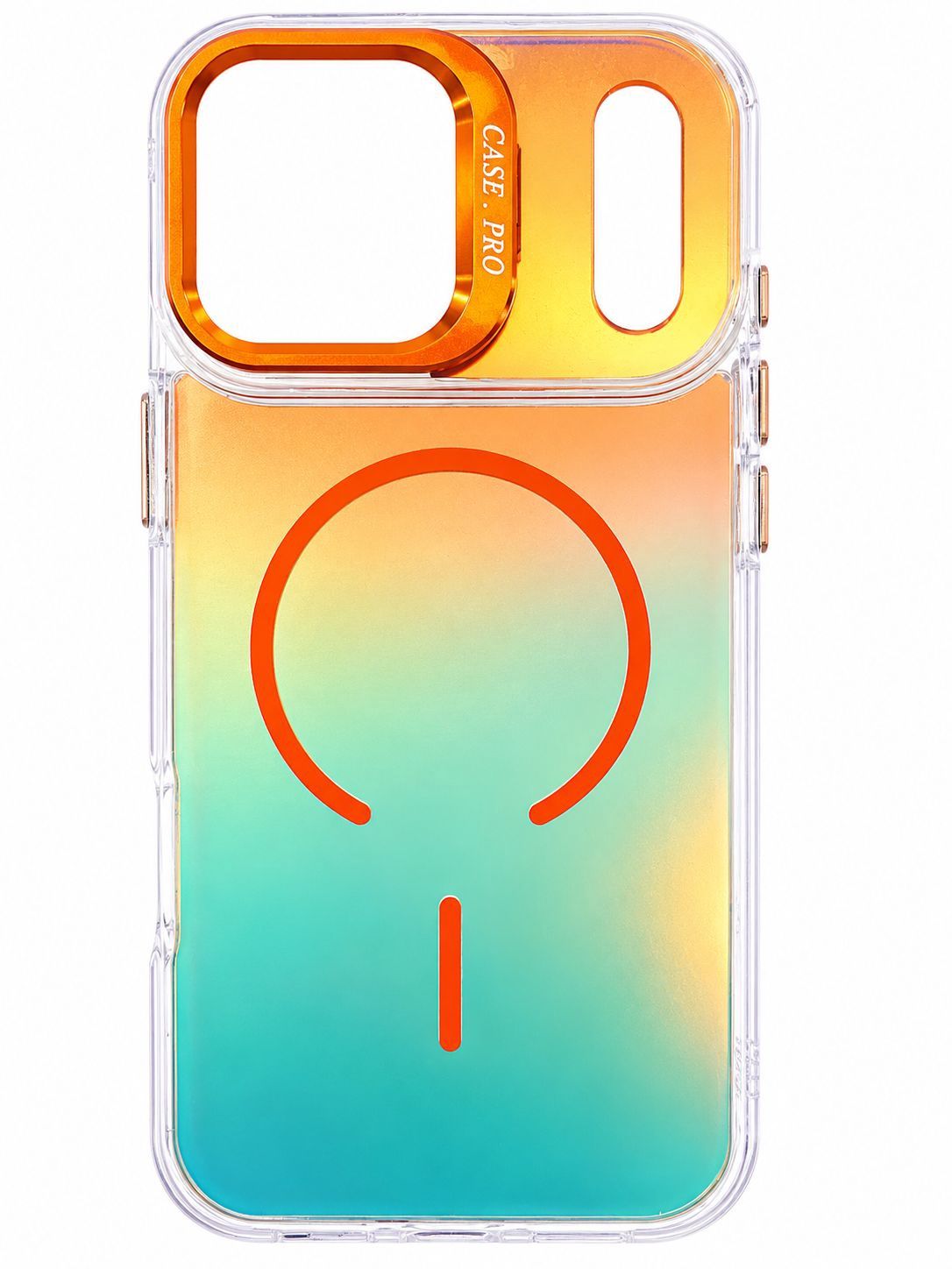 Colorful Case With Camera Kickstand Iphone 17 Pro MAx -Orange
