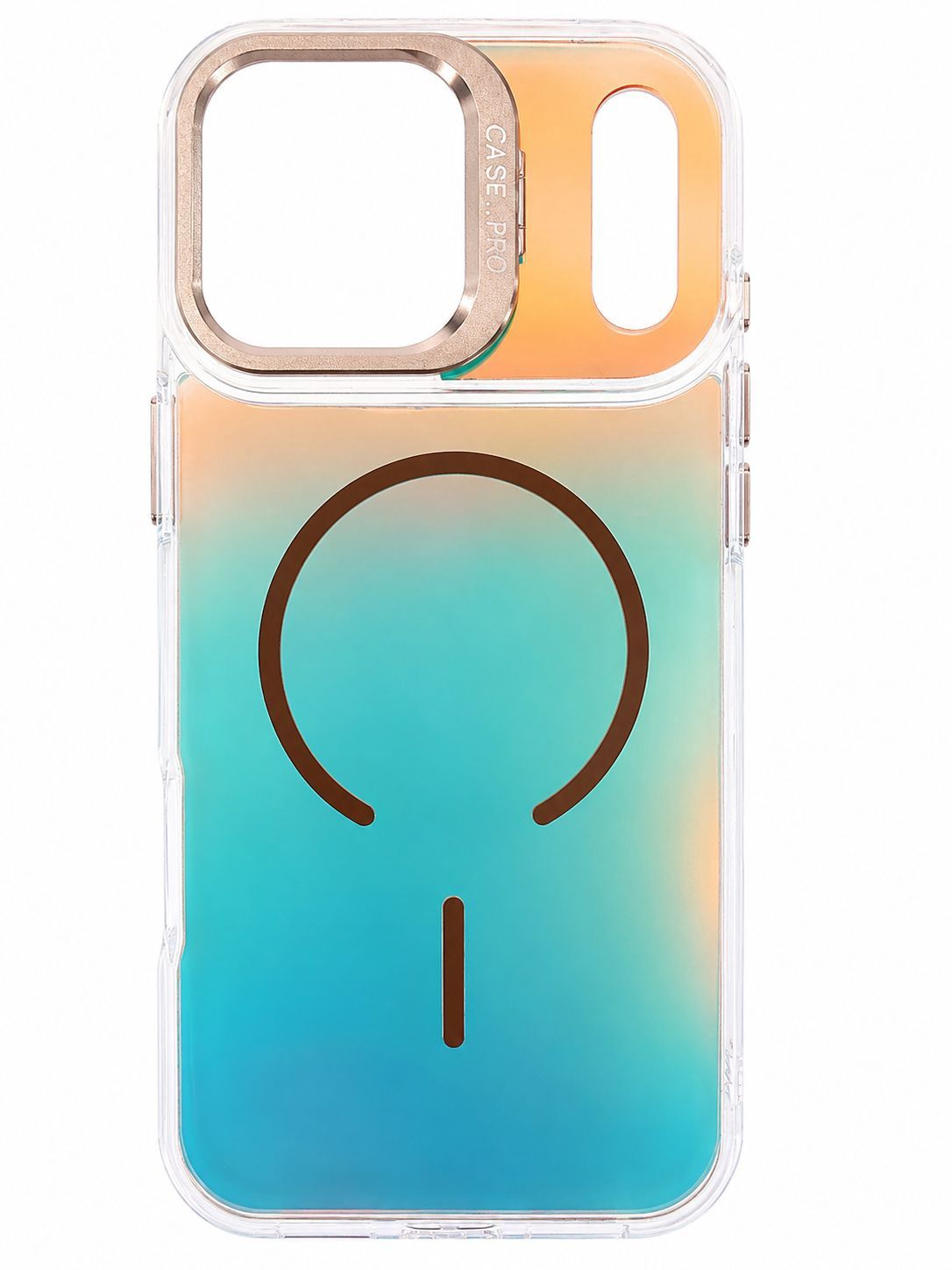 Colorful Case With Camera Kickstand Iphone 17 Pro Max- Coffe