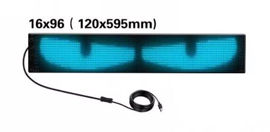 Bluetooth WindowGlass Devil's EyeDisplay Screen 192*900mm
