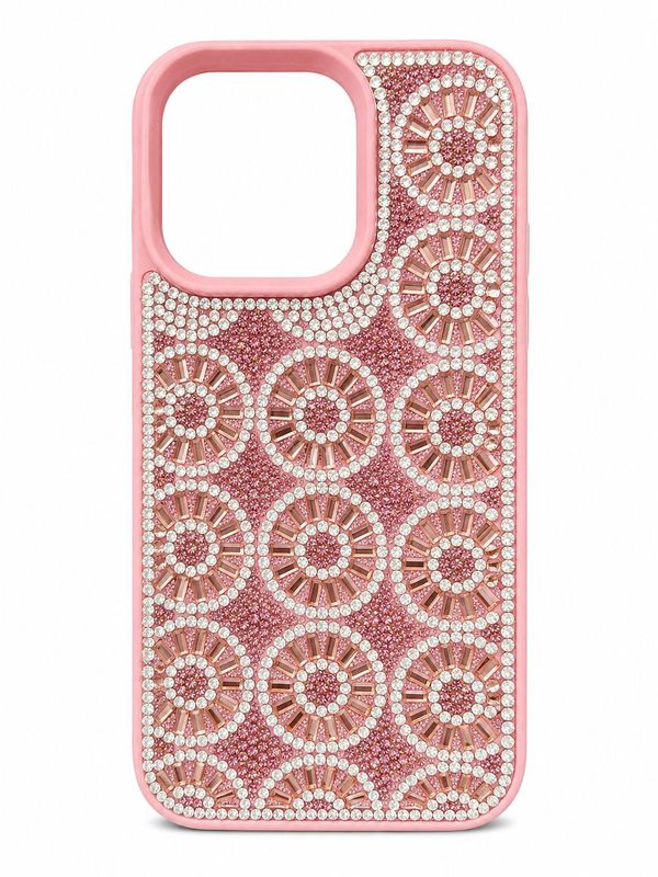 Swaro Star S2 Bling Case for Iphone 16 Pro-Pink Rhinestones