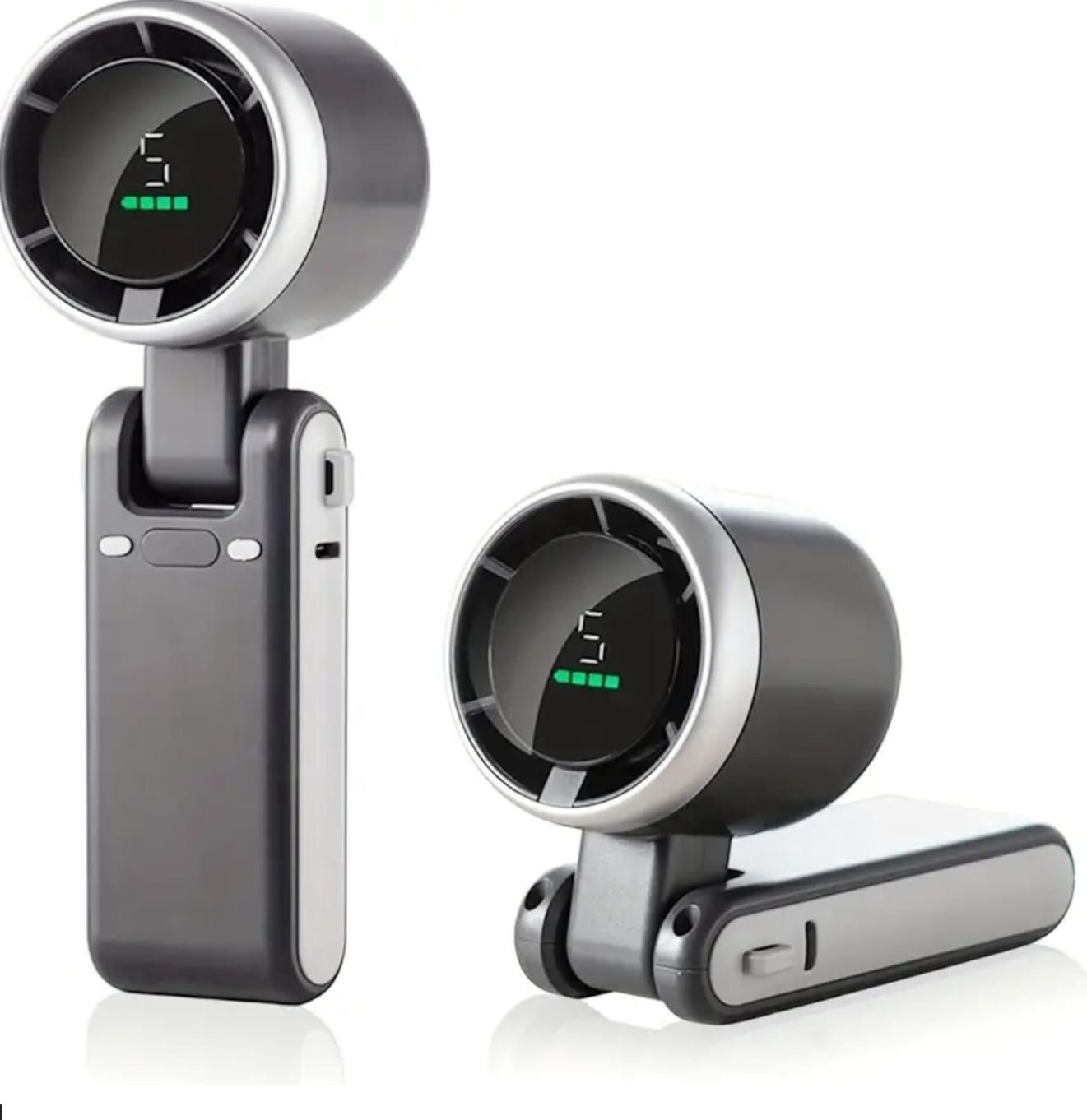 Handheld Foldable Small Fan Gray