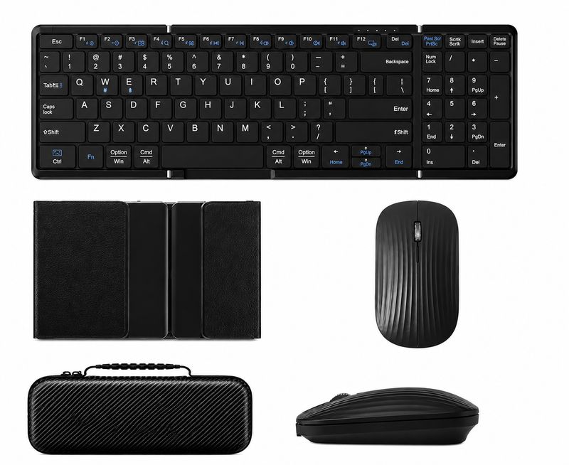 Three fold keyboard and mouse set