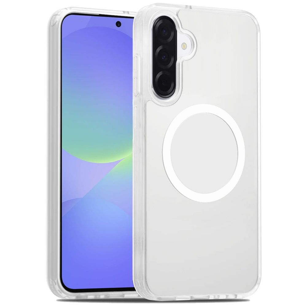[Magnetic Circle] Smooth Safe Matte Feel Hybrid Case for Samsung Galaxy A37 - clear