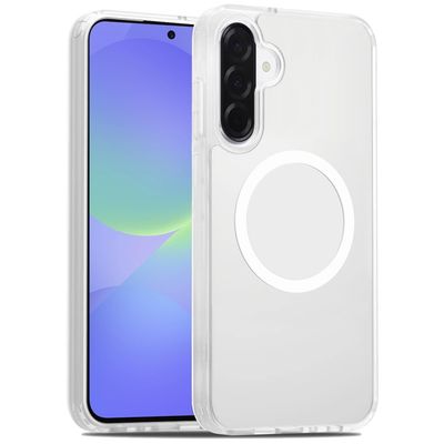 [Magnetic Circle] Smooth Safe Matte Feel Hybrid Case for Samsung Galaxy A37 - clear