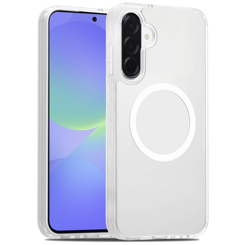 [Magnetic Circle] Smooth Safe Matte Feel Hybrid Case for Samsung Galaxy A37 - clear