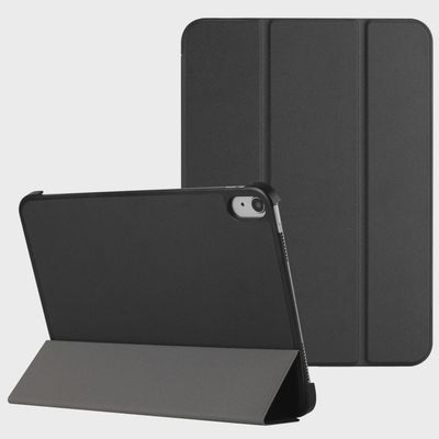 Trifold Magnetic Closure PU Leather Case CoverFor Samsung A9 Plus 11 inch  -Black