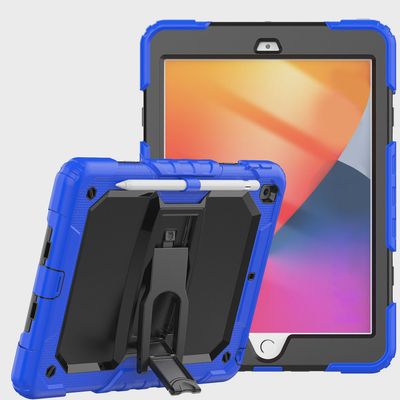 Heavy Duty Full Body Rugged Tablet Kickstand Case CoverFor Samsung a9 Plus / A11 Plus 11" - Black/BLUE