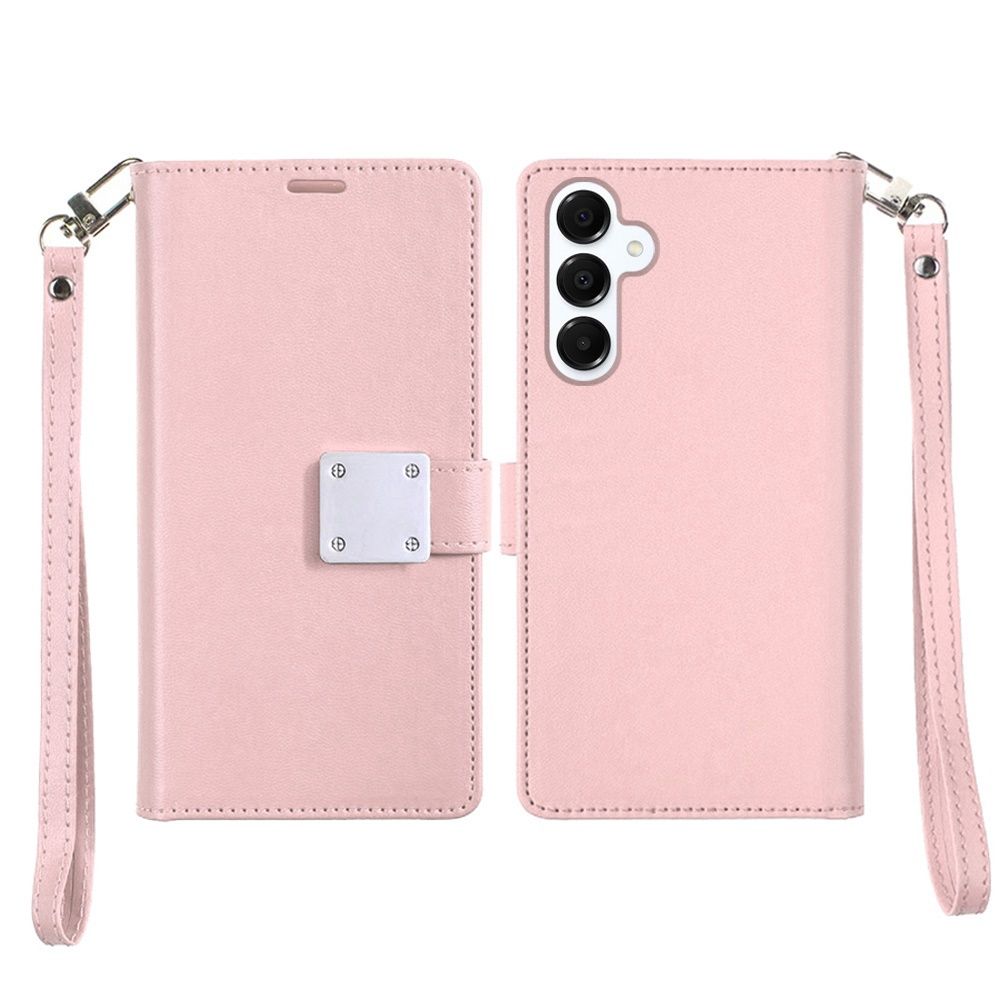 Wallet ID Card Holder Case Cover for Samsung s26 - Pink