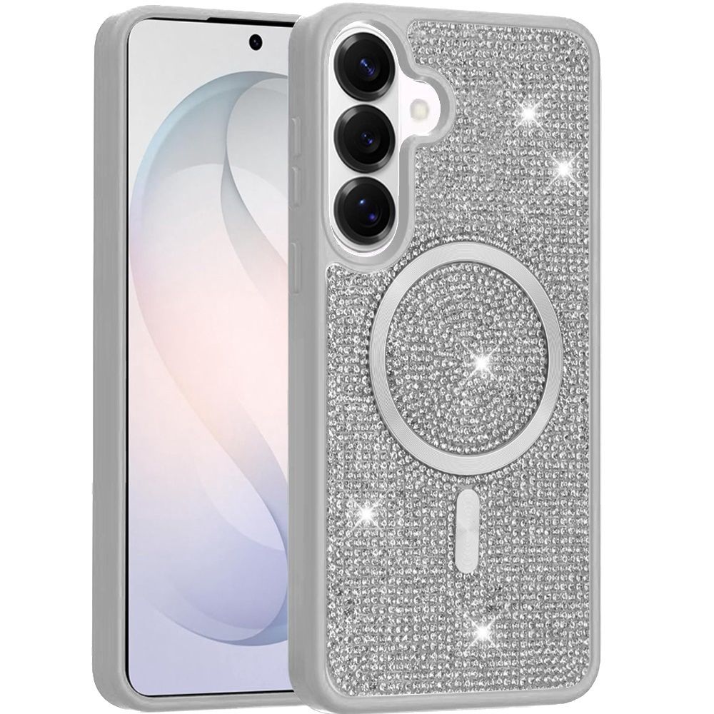 Diamond [Magnetic Circle] with CD Pattern Hybrid for Samsung s26- White