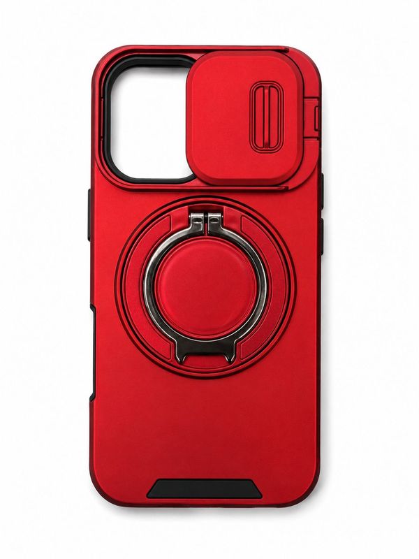 LINGKE Ring Stand Case for Iphone 16 - Red