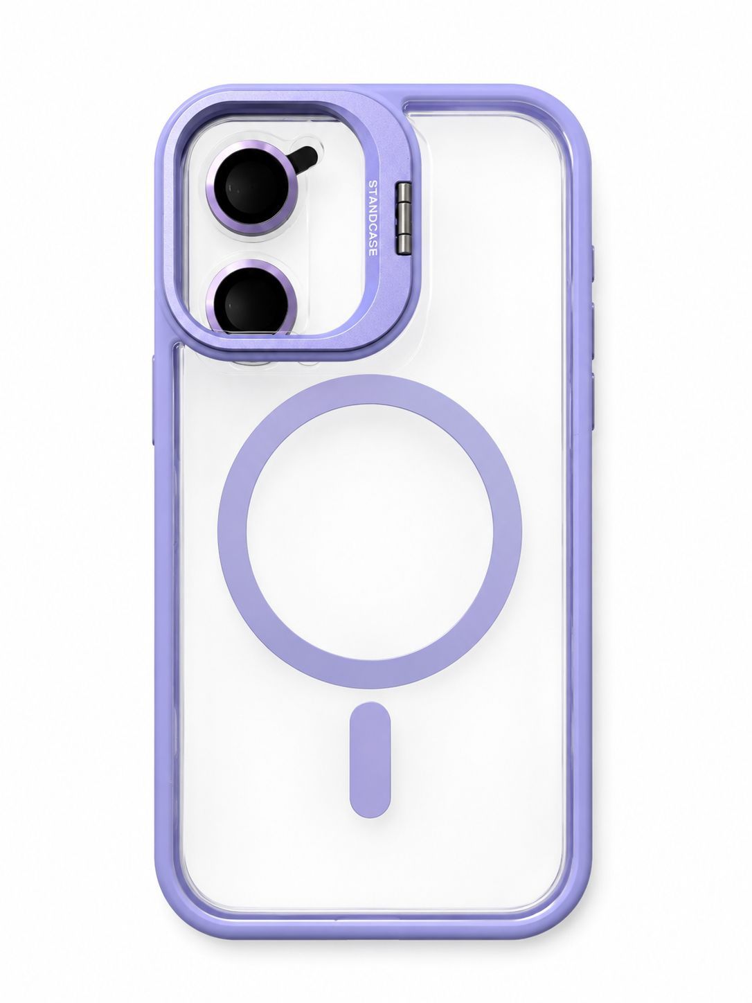 U1 Magnetic Case+Lens Stand ( without camera protector) for Iphone 16 - Light Purple