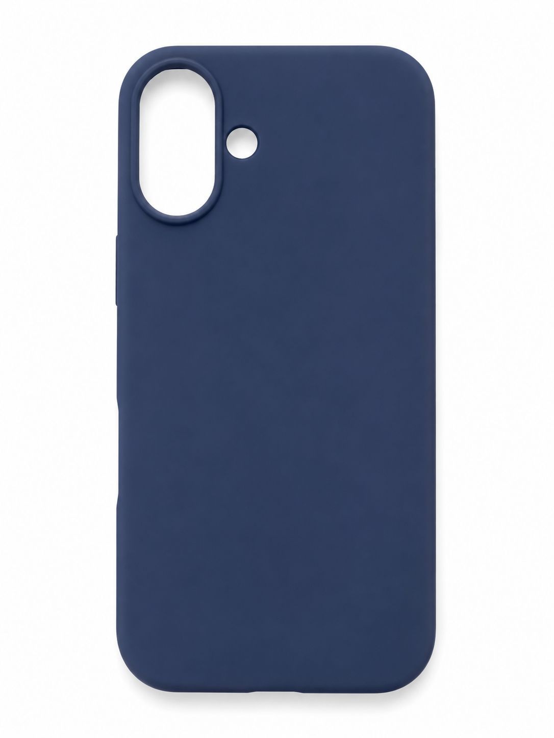 Neutral apple solid silicone shell for Iphone 16 - Blue