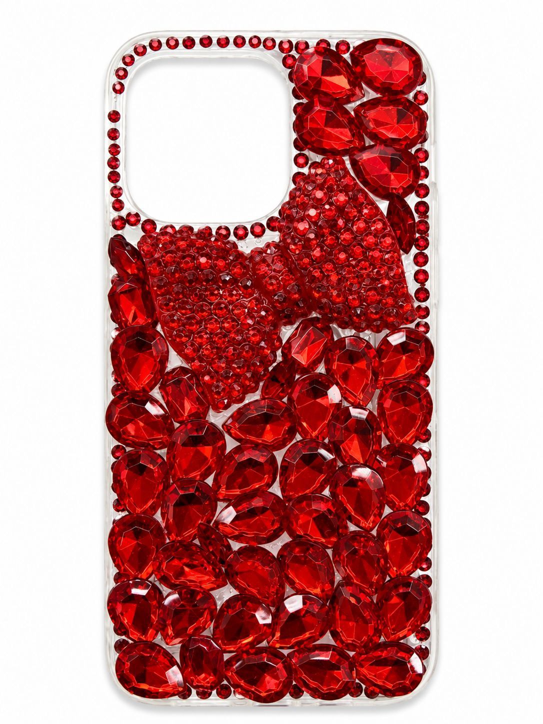 Big Diamond Ch Bling Case for Iphone 14 Pro Max - Red