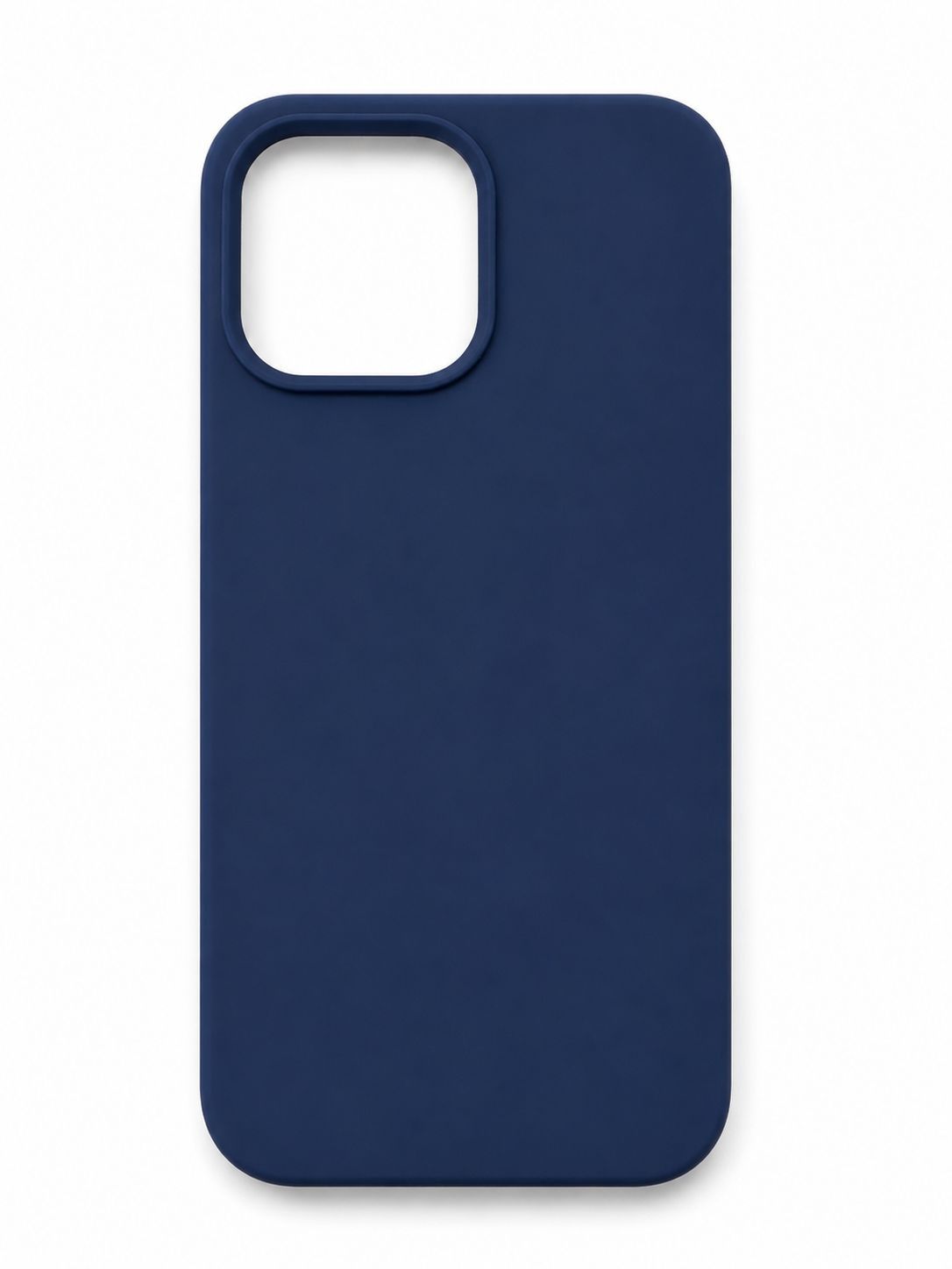 Neutral apple solid silicone shell for Iphone 14 Pro Max - Blue
