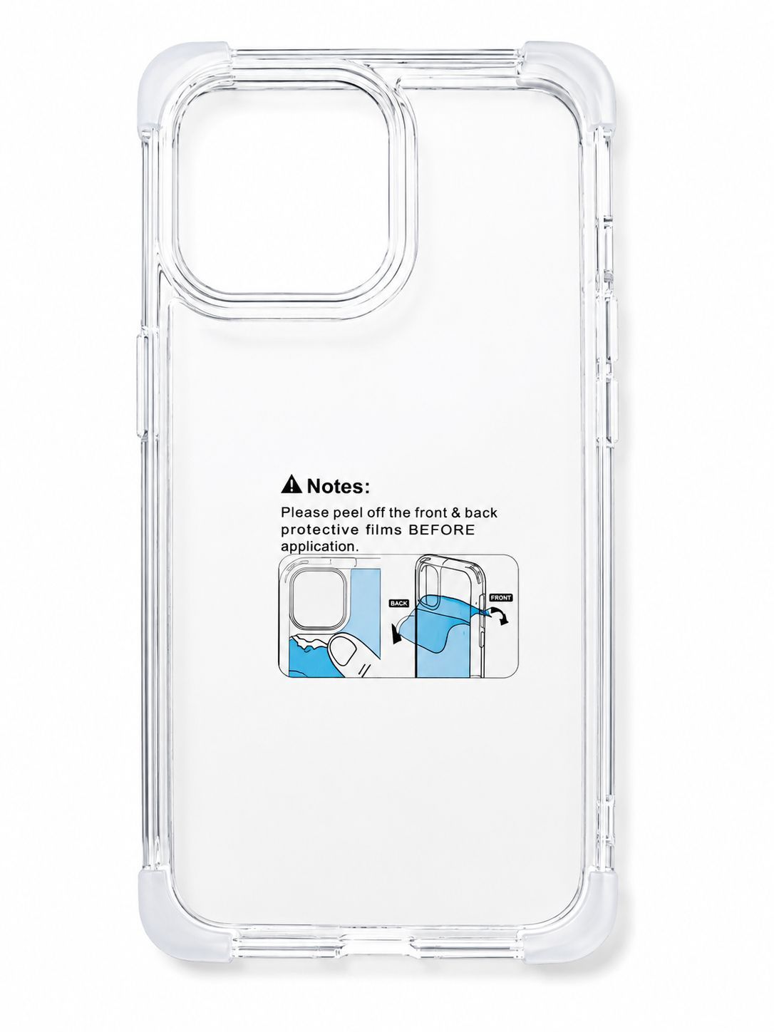 Four Corner Frosted Shell FOR Iphone 14 Pro Max - Clear