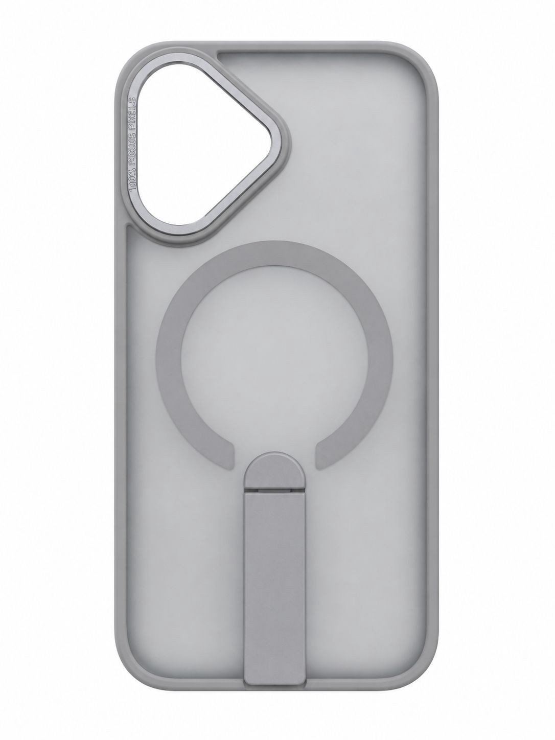 Magsafe Compatible O1 Skin Feeling Kickstand Case for Iphone 16-Gray