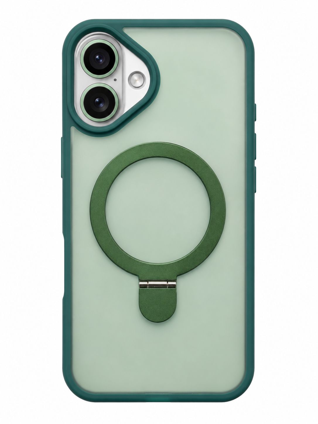 U3 Magnetic Kickstad Case + Camera Lens Protector for Iphone 16 - Green
