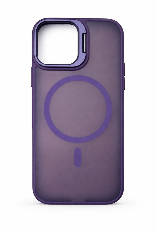Sky Magnetic Case with Camera Kick Stand for Iphone 16 Plus-Purple
