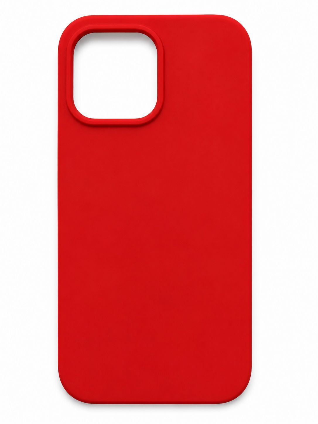 Nuetral  Solid Silicon Shell for Iphone 16 Plus- Red