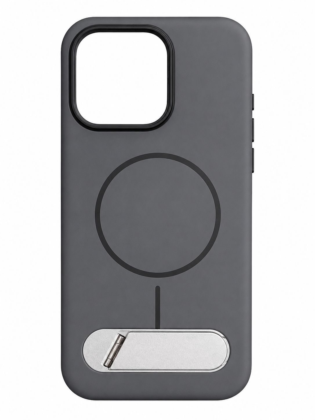 Premium Magsafe with Metal Kickstand Case for Iphone 14 Pro Max-Black