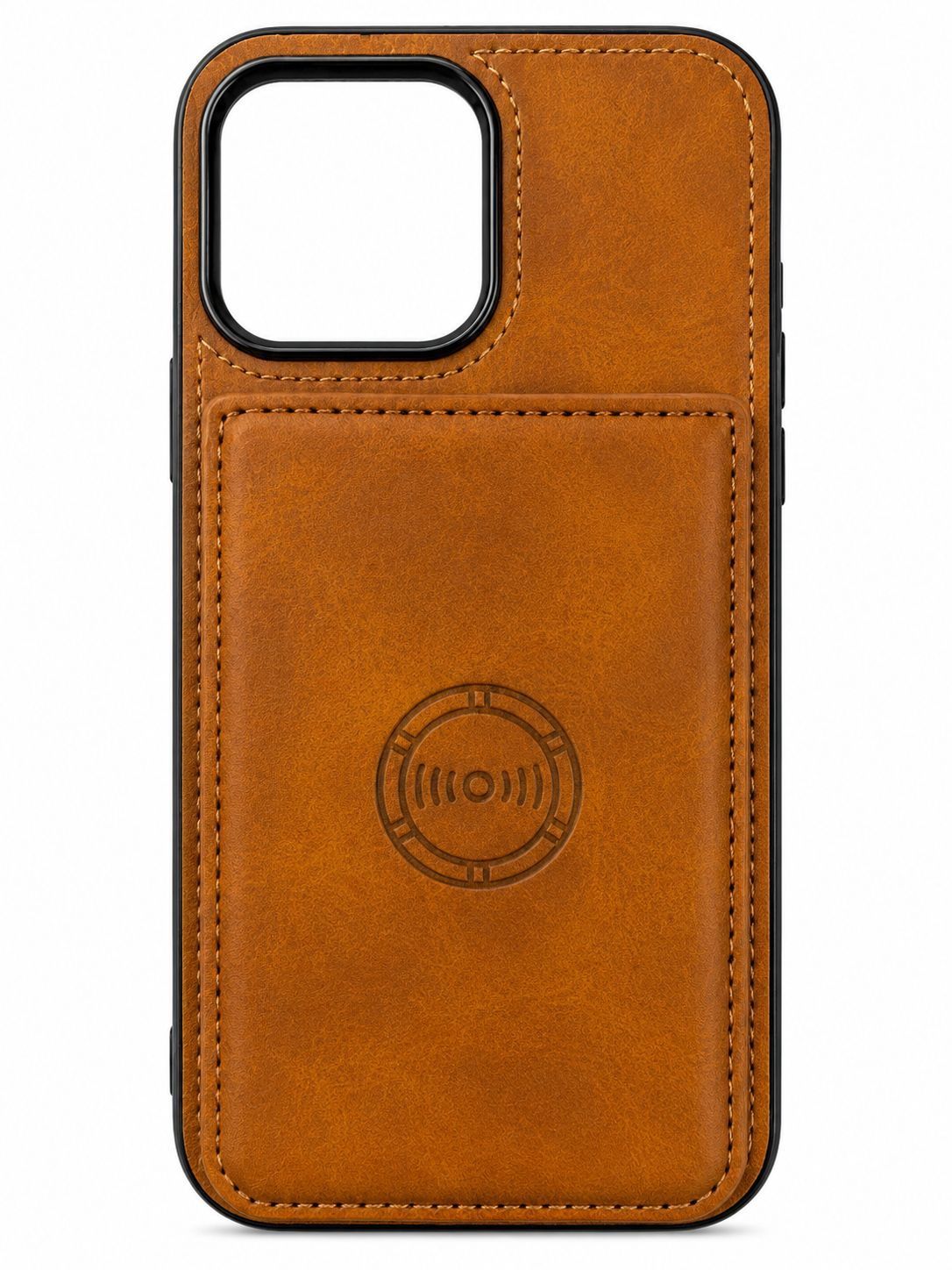 PL POCKET WALLET LEATHER CASE FOR IPHONE 14 Pro Max - Brown