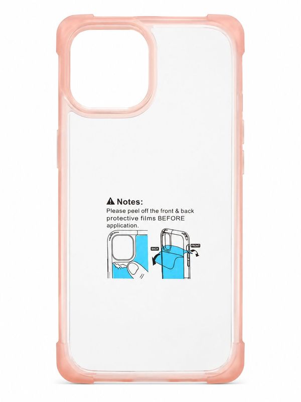 Four Corner Frosted Shell for Iphone 15 - Pink