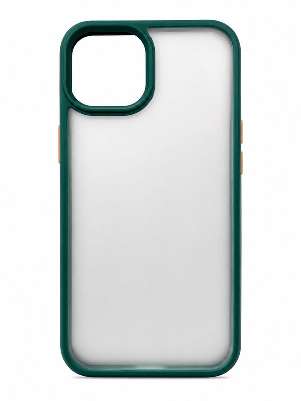 CRYSTAL CLEAR CASE for Iphone 13/14 - Green