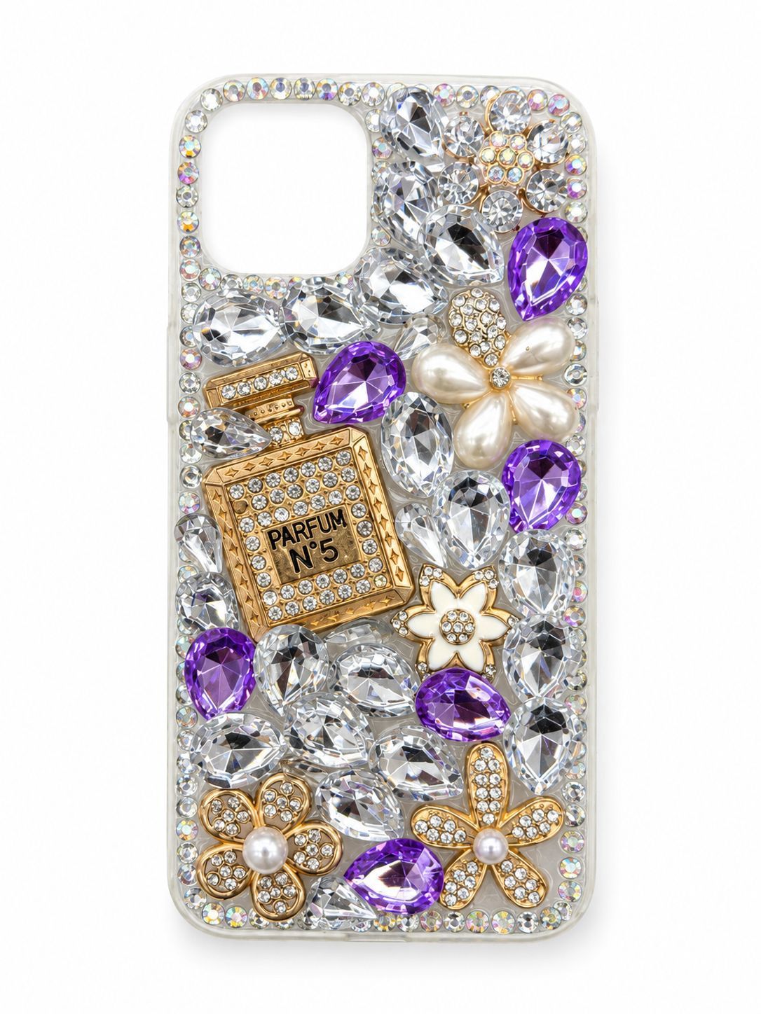 BIG DIAMOND CH BLING CASE for Iphone 13/14 - Purple