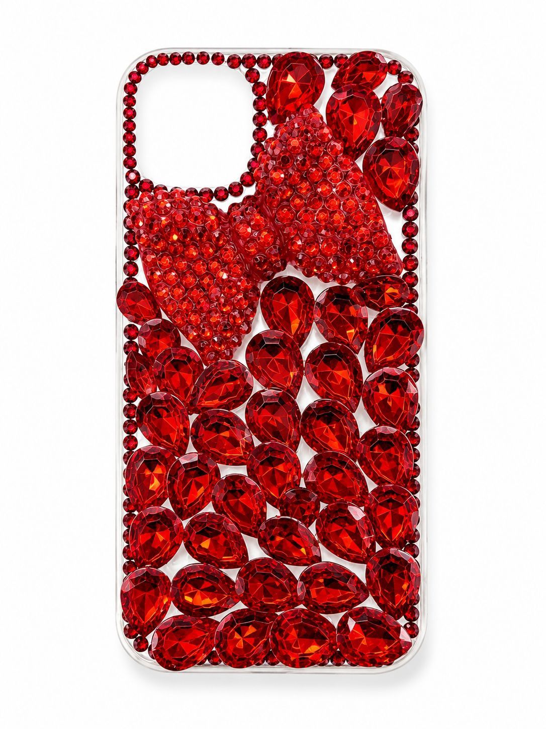 BIG DIAMOND CH BLING CASE For Iphone 13/14- Red