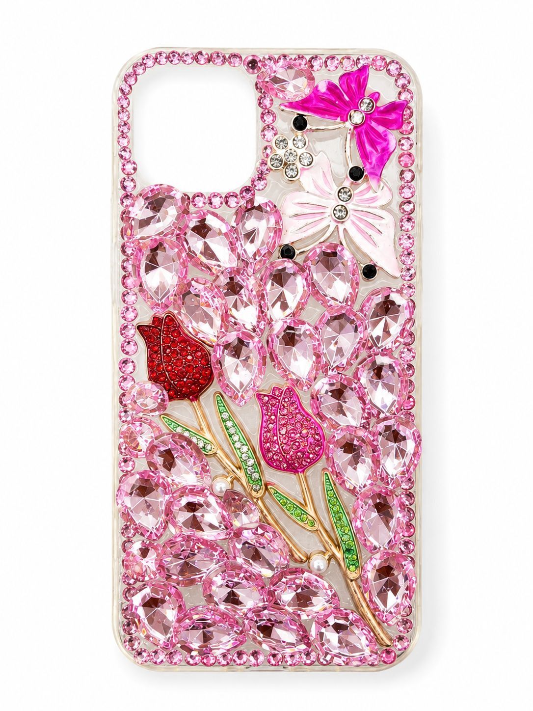 BIG DIAMOND CH BLING CASE for Iphone 13/14 - Pink