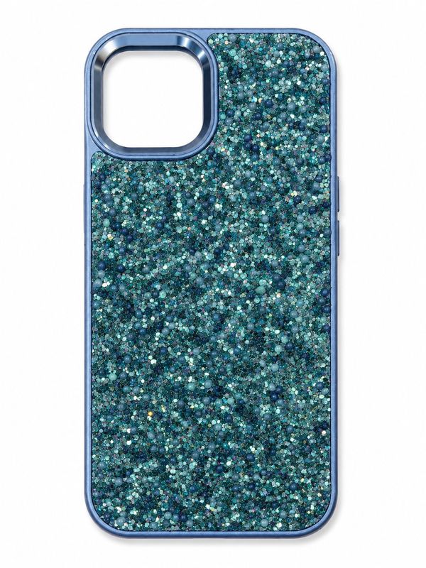 Mix Glitter Phone Case for Iphone 15 - Blue