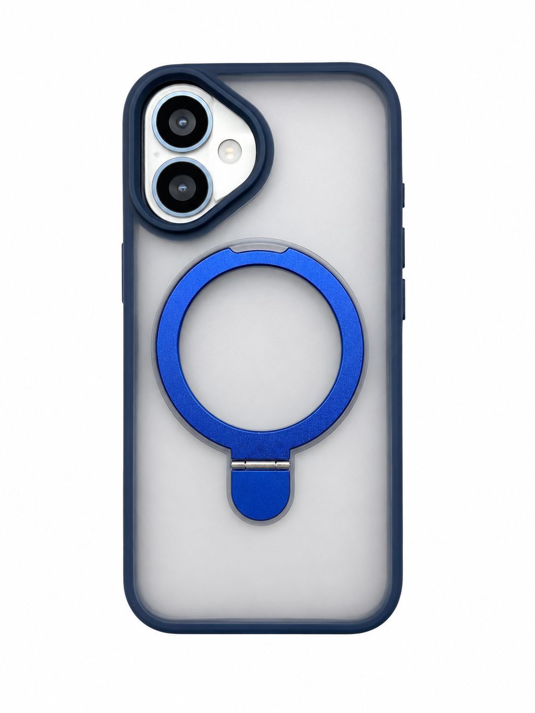U3 Magnetic Kickstad Case + Camera Lens Protector for Iphone 16 - Blue