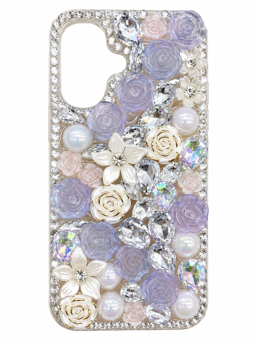 Plum blossom diamond case for Iphone 16 - Purple