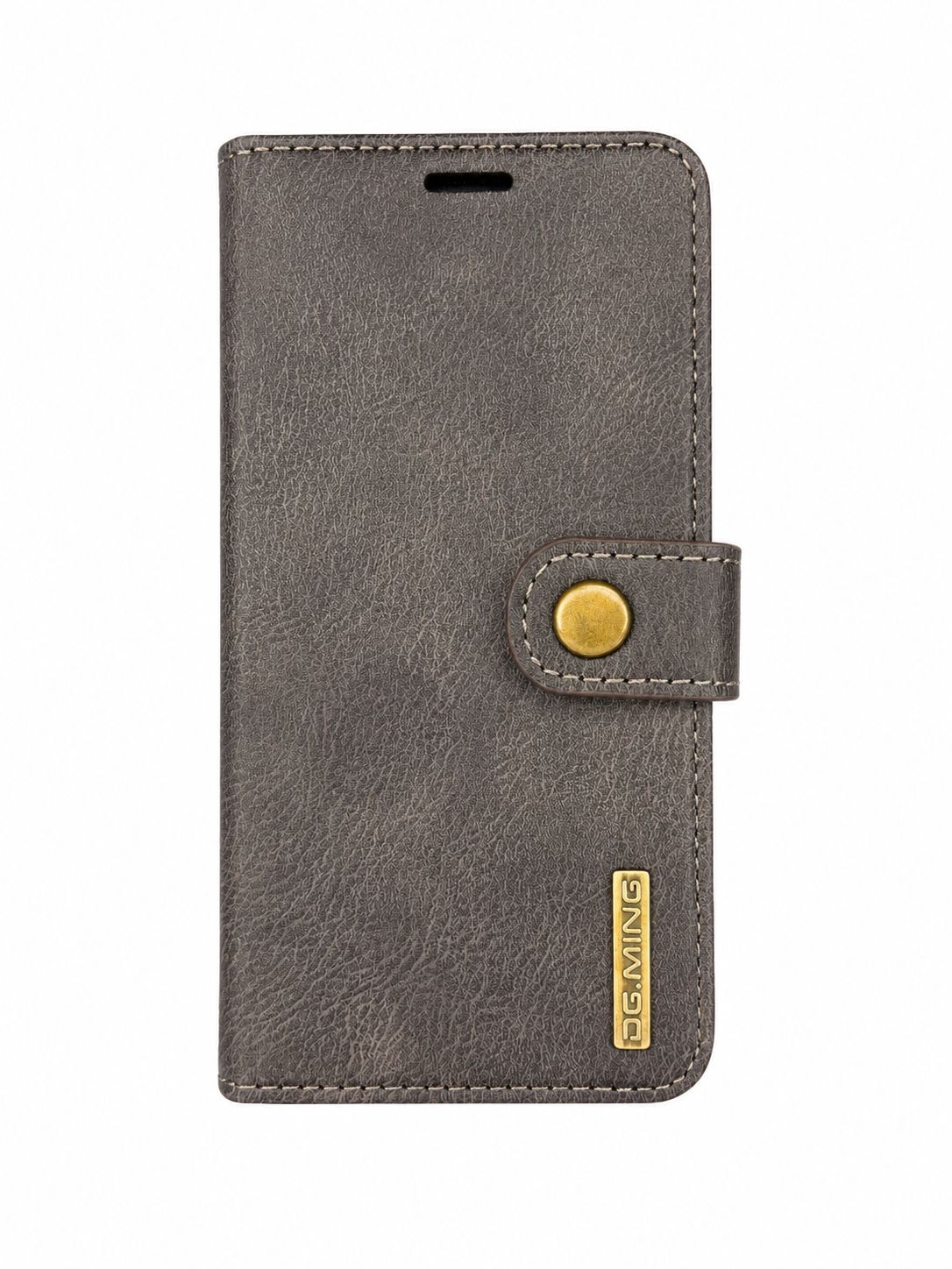 DG MING two-fold cowhide leather case for Iphone 16 - Brown