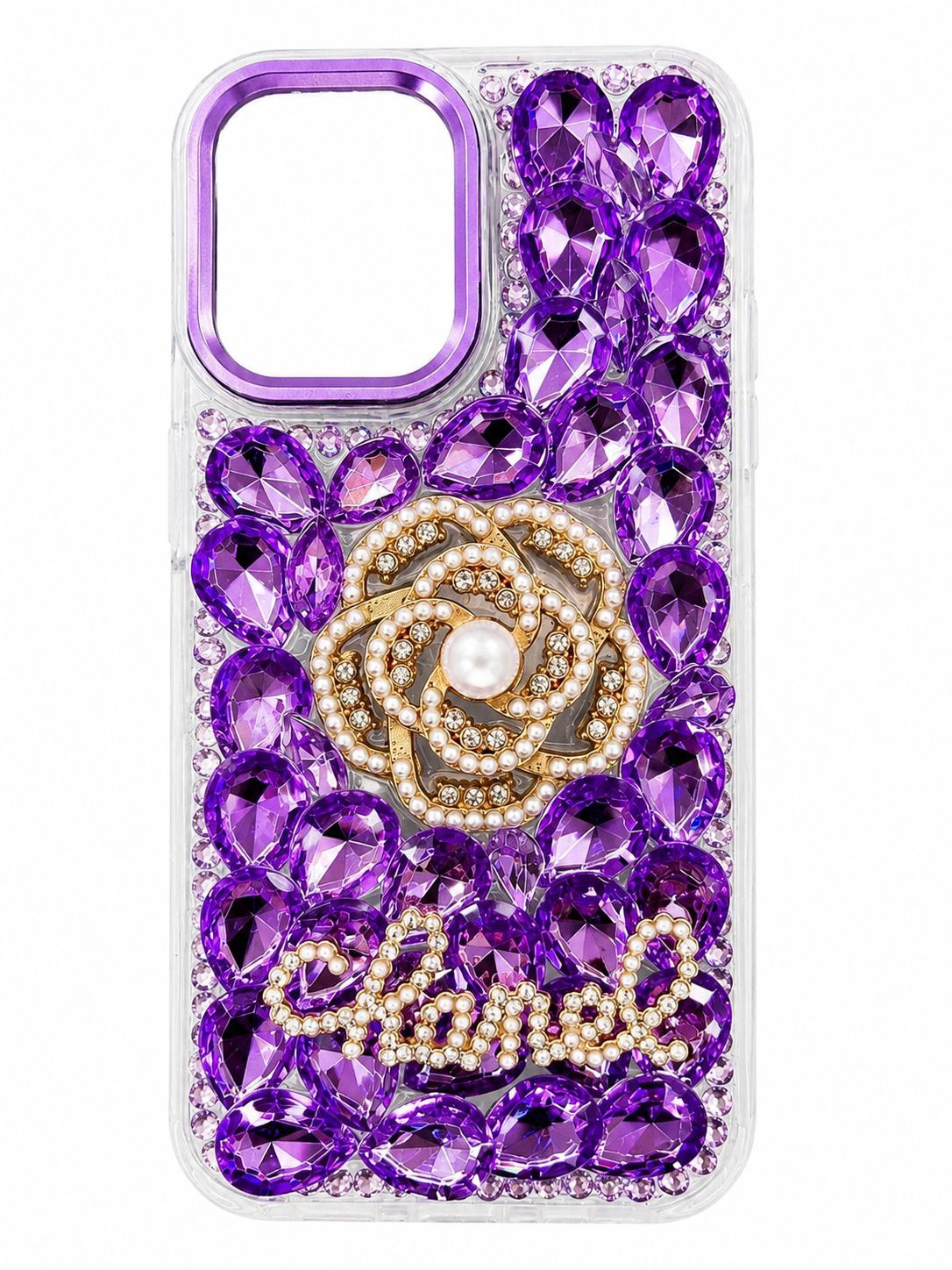 Pearl Rose Diamond for Iphone 16 - Purple