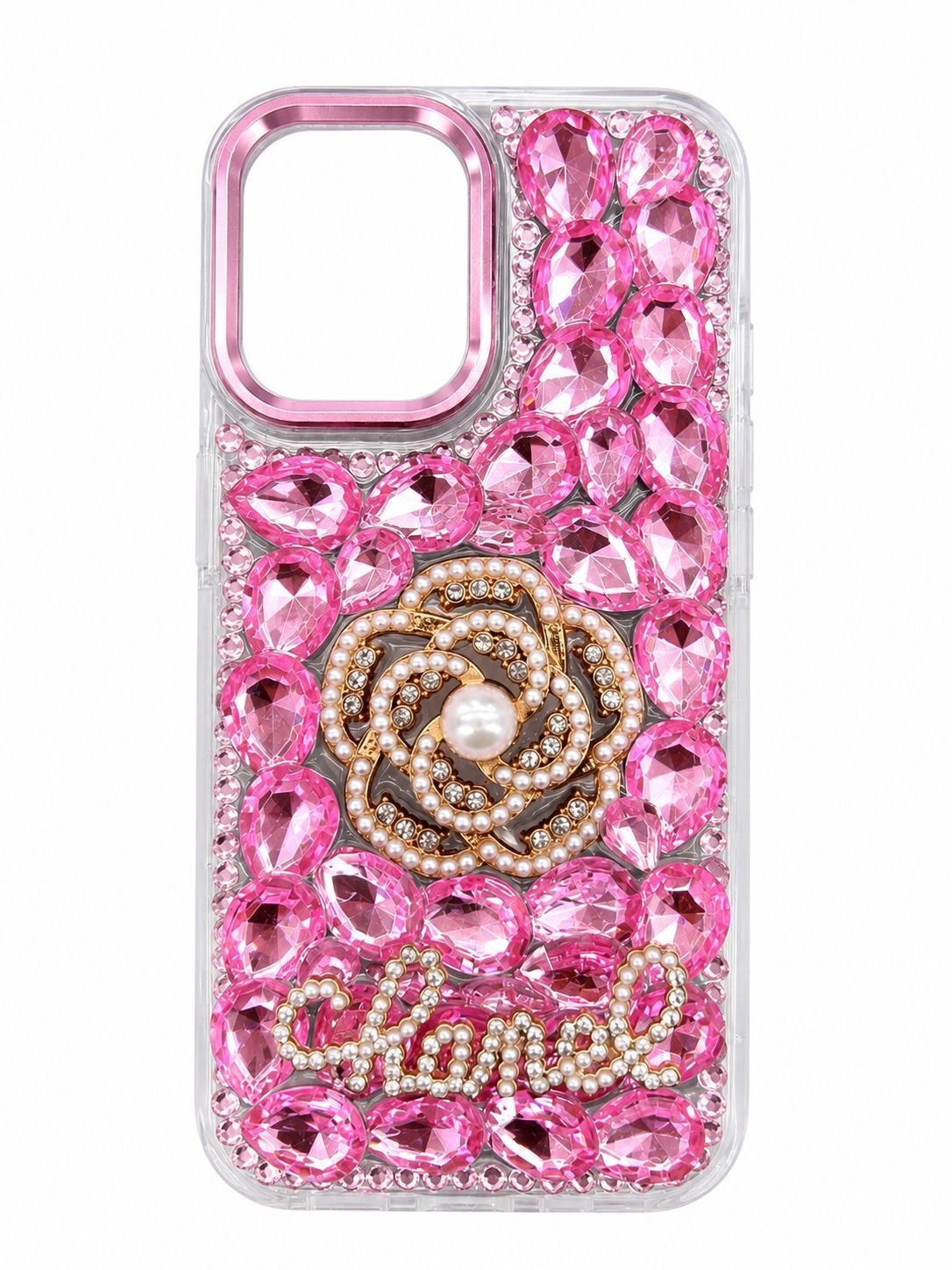 Pearl Rose Diamond for Iphone 16 - Pink