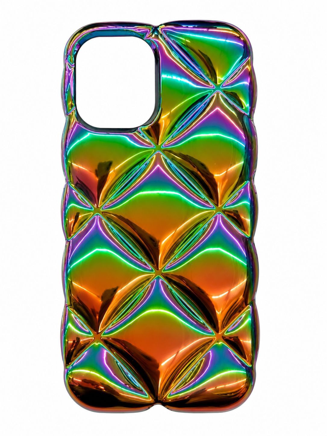 Electroplating IMD laser colorful diamond pattern case For Iphone 16 - Multi Color