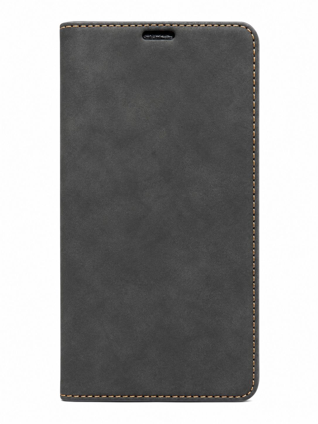 MH Leather Flip Case for Iphone 16 Plus-Black