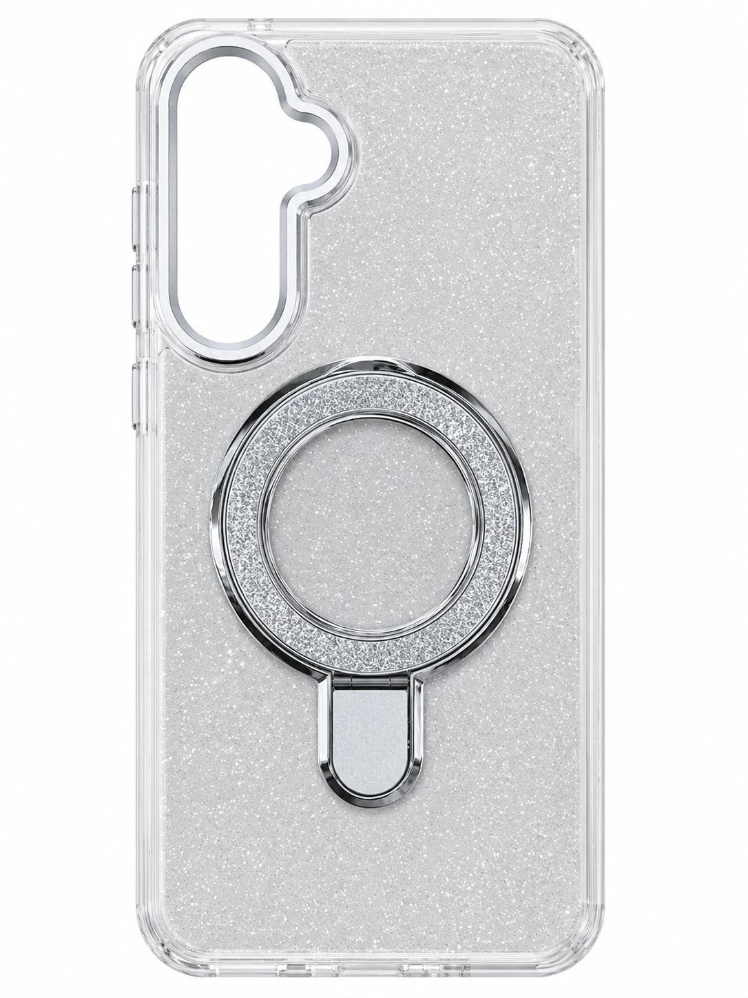 SHINNING CASE WITH MAGSAFE KICKSTAND FOR SAMSUNG A35 -SILVER