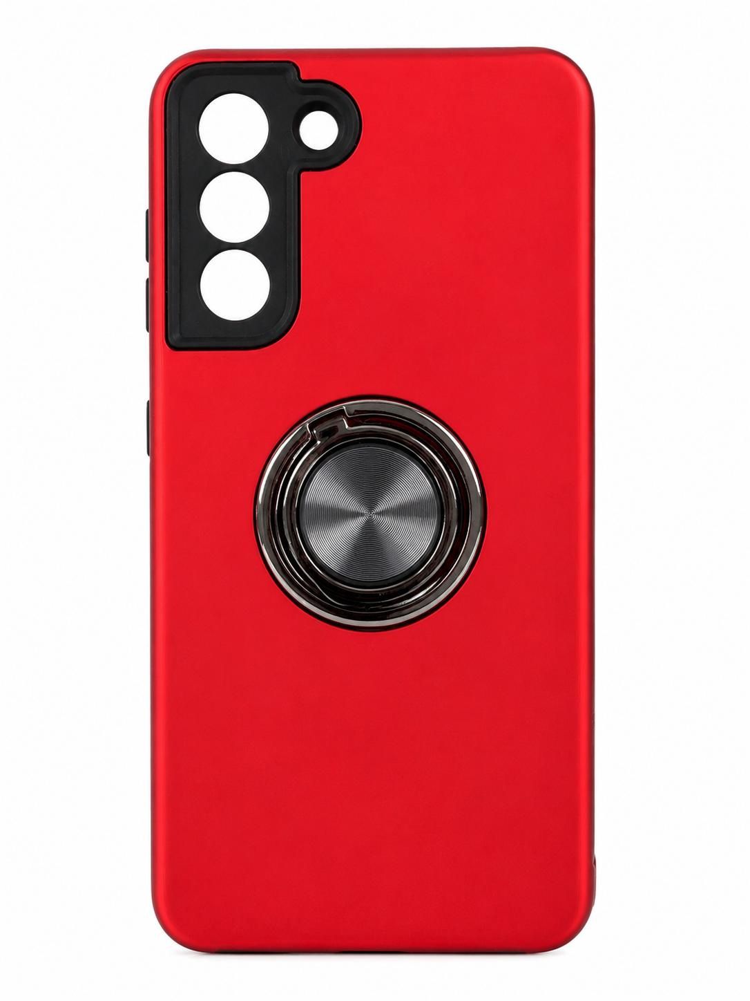 CHIEF Oil Painted Magnetic Ring Stand Hybrid Case Cover s-21 - RED