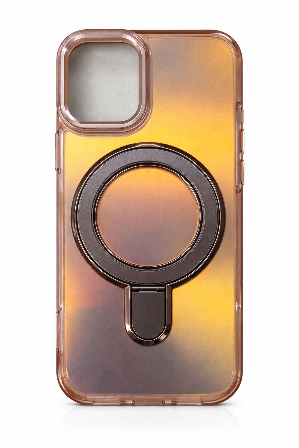Gradient Shining B Case Magsafe Compatible for Iphone 16 Plus- Dessert Titanium