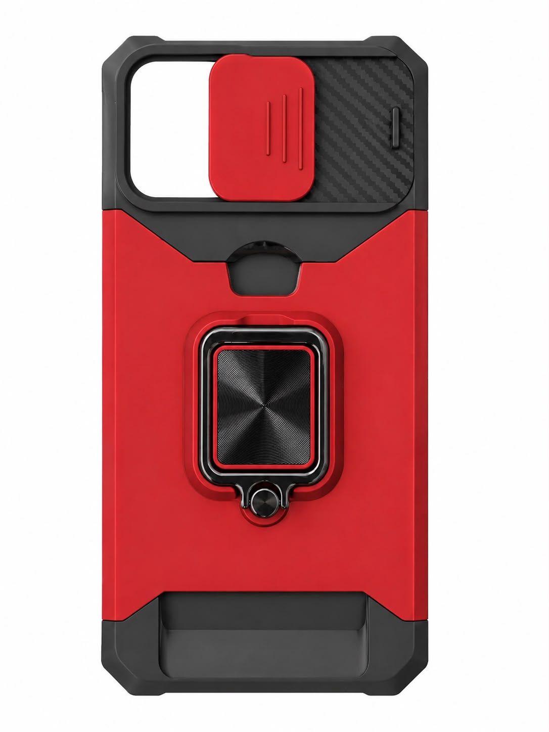 CREDIT CARD CASE RING FOR iphone 14 Pro Max - Red